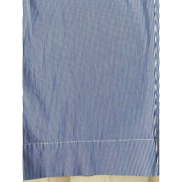 Talbots blue and white wide crop Capri pants size 16P Plus Size - Picture 2 of 9